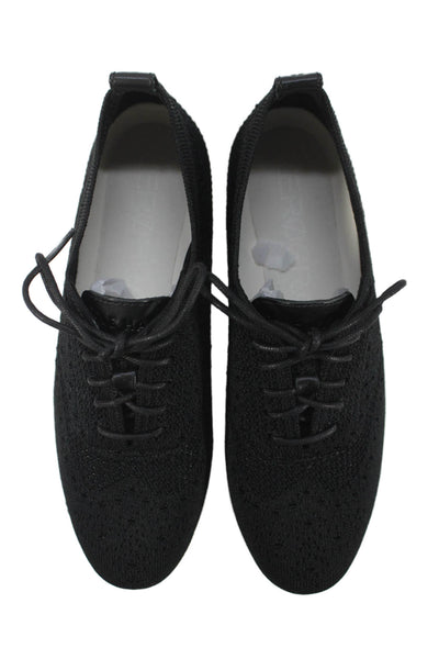Zero Grand Cole Haan Womens Knit Lace Up Sneakers Black Size 6 B