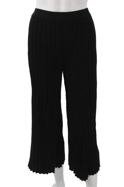 House of Harlow 1960 Women Cropped Black Rayon Pants Size L