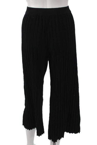 House of Harlow 1960 Women Cropped Black Rayon Pants Size L