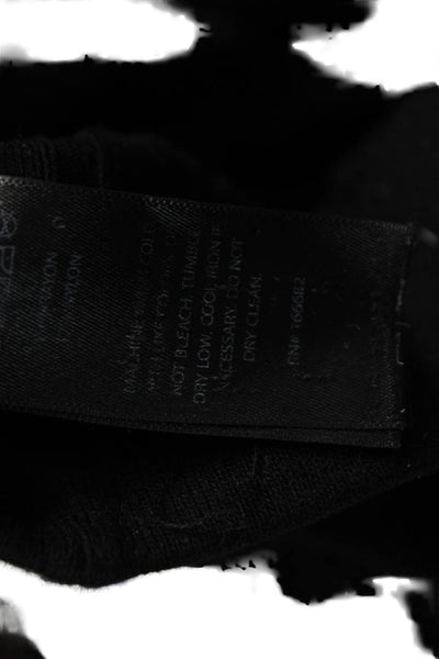 House of Harlow 1960 Women Cropped Black Rayon Pants Size L