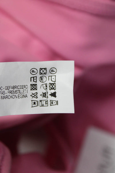 Zara Womens Cropped Off The Shoulder Sleeveless Tank Pink Size M