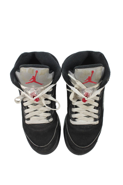 Nike Boys Lace Up High Top Air Jordan Sneakers Black Size 3.5Y