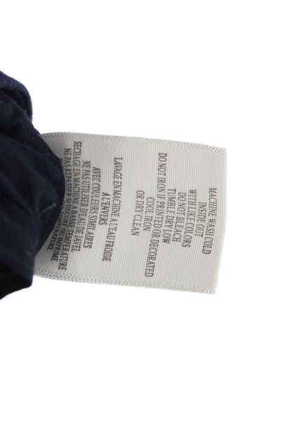 Joie Women Chino Shorts Blue Linen Size 8