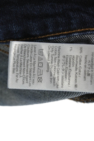 Madewell Womens Flared Jeans Blue Mid Rise Button Size 28