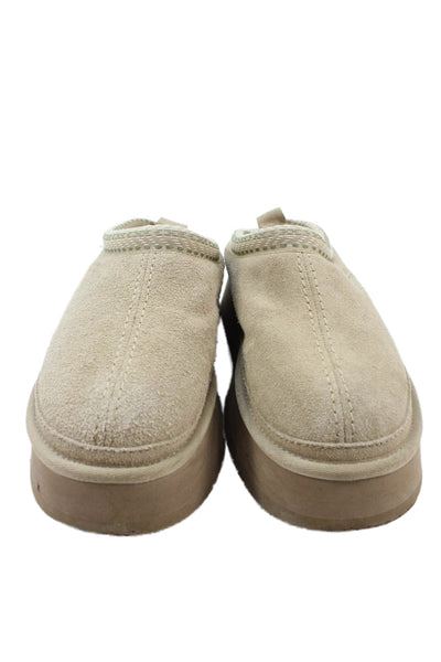 Koolaburra Womens Suede Platform Casual Slippers Brown Size 6