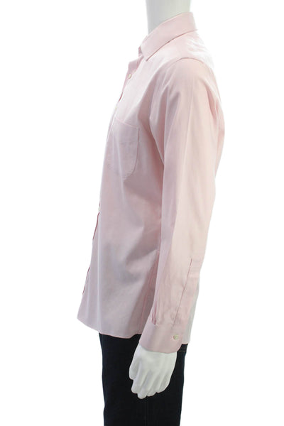 Brooks Brothers Mens Cotton Long Sleeve Button Down Shirt Pink Size 15.5