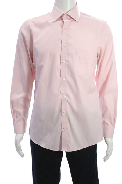 Brooks Brothers Mens Cotton Collared Basic Button Down Shirt White Size 15.5