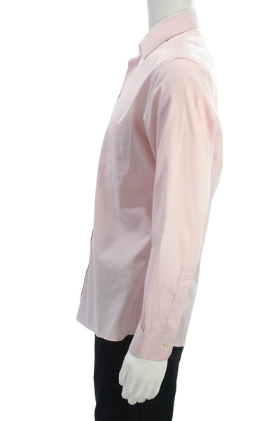 Brooks Brothers Mens Cotton Collared Basic Button Down Shirt White Size 15.5