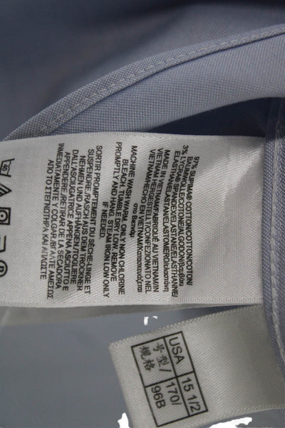 Brooks Brothers Mens Cotton Basic Button Down Shirt Blue Size 15.5
