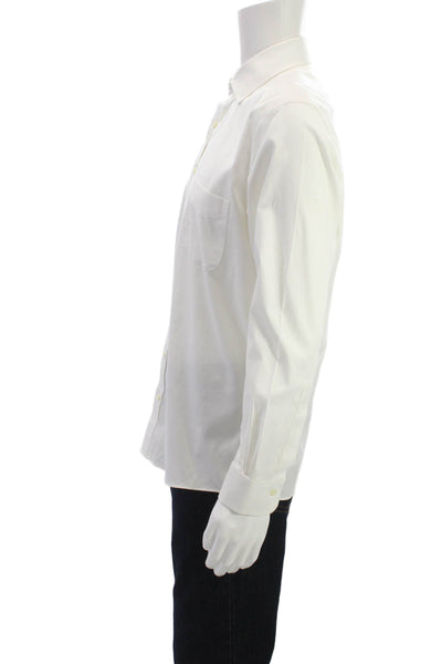 Brooks Brothers Mens Cotton Basic Button Down Shirt White Size 15.5
