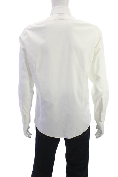 Brooks Brothers Mens Cotton Basic Button Down Shirt White Size 15.5