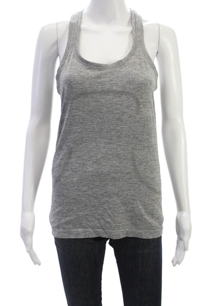 Lululemon Womens Basic Sleeveless Scoop Neck Nylon Tank Gray Size S