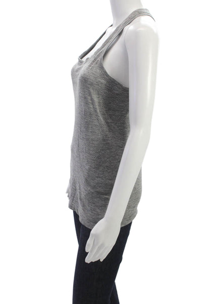 Lululemon Womens Basic Sleeveless Scoop Neck Nylon Tank Gray Size S