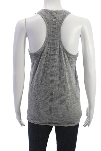 Lululemon Womens Basic Sleeveless Scoop Neck Nylon Tank Gray Size S