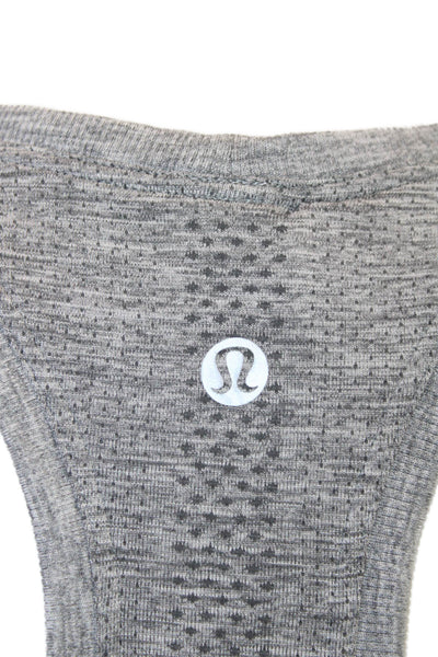 Lululemon Womens Basic Sleeveless Scoop Neck Nylon Tank Gray Size S