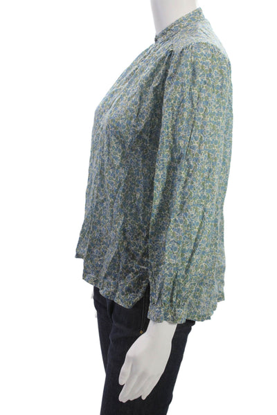 Birds of Paradis by Trovata Women Floral Blouse Long Sleeve Size XS