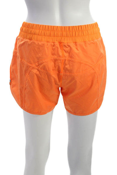 Lululemon Women Athletic Orange Nylon Shorts Size 6