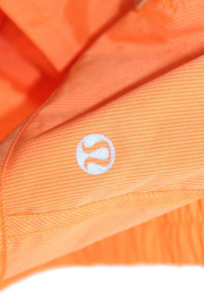 Lululemon Women Athletic Orange Nylon Shorts Size 6
