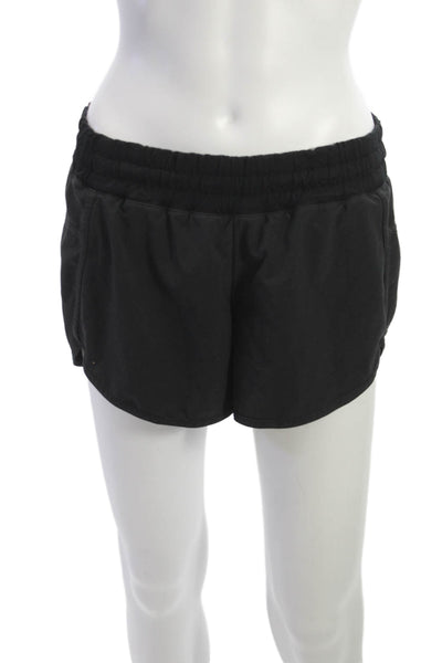 Lululemon Womens Athletic Black Shorts Zip Size 6