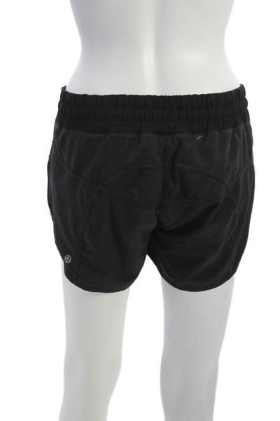 Lululemon Womens Athletic Black Shorts Zip Size 6