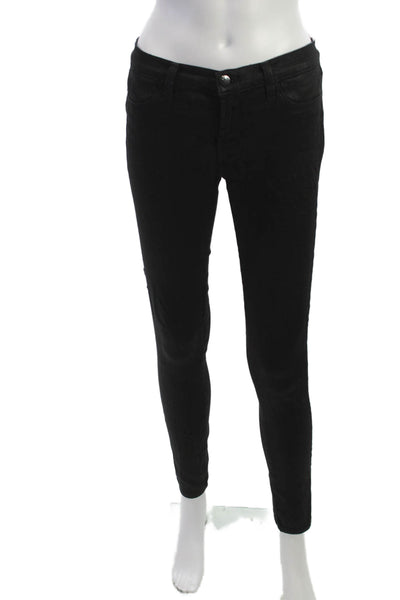 J Brand Women Skinny Jeans Black Cotton Blend Size 27