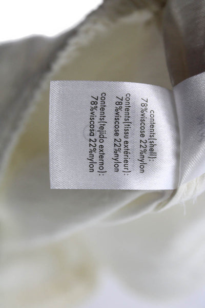 ONIA Women Ivory Drawstring Viscose Pants Size M