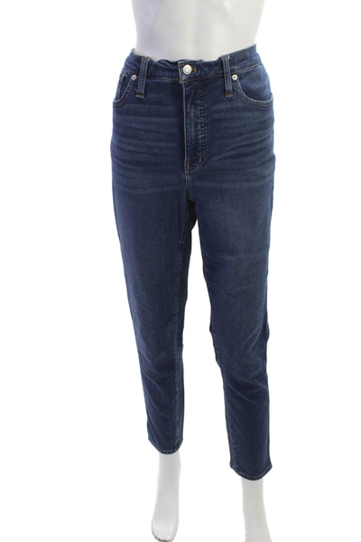 Madewell Womens Straight High Rise Jeans Blue Size 31