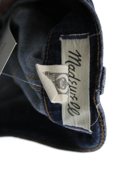 Madewell Womens Straight High Rise Jeans Blue Size 31