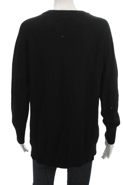 Equipment Femme Womens 100% Cashmere V-Neck Pullover Black Size S