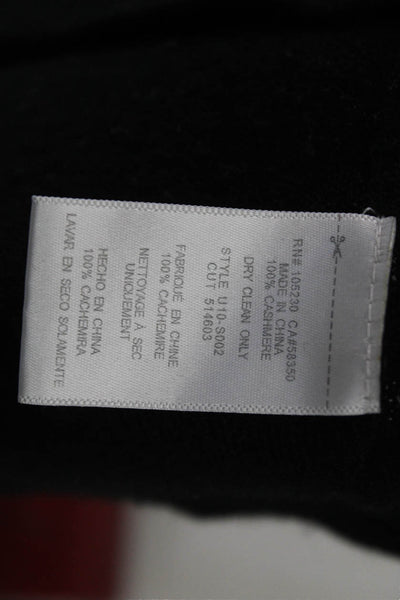 Equipment Femme Womens 100% Cashmere V-Neck Pullover Black Size S