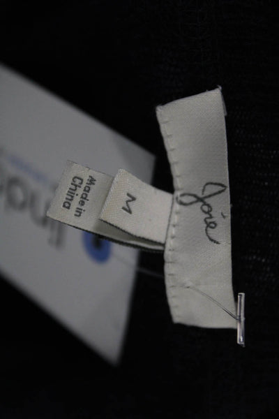 Joie Womens Pullover Cashmere Sweater Blue Round Neck Long Sleeve Size M