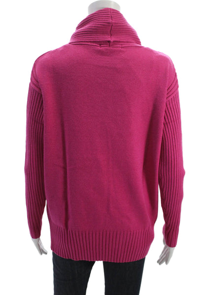 Renuar Womens Cowl Neck Pullover Sweater Pink Long Sleeve Size XS