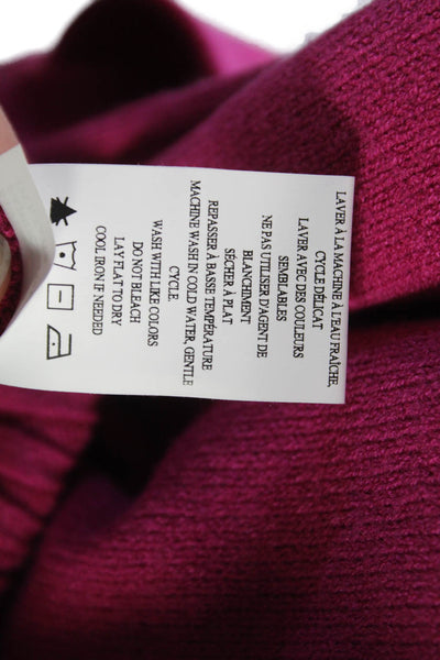 Renuar Womens Cowl Neck Pullover Sweater Pink Long Sleeve Size XS