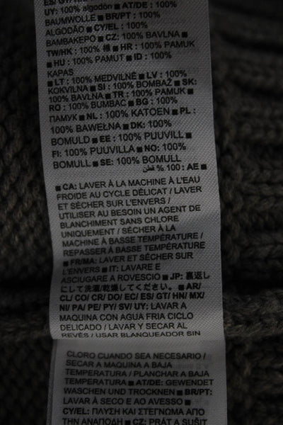 Gap Womens Pullover Sweater Gray Crew Neck 100% Cotton Long Sleeve Size XL