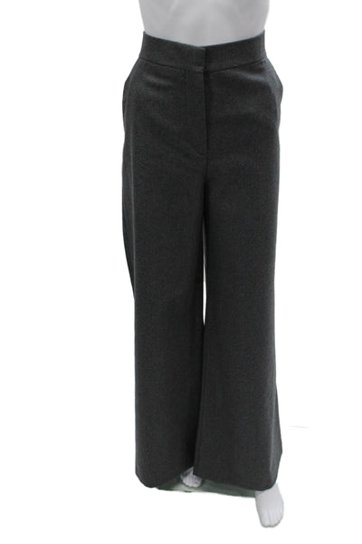 Zara Women Gray Wool Dress Pants Zip Inseam 30 Size M