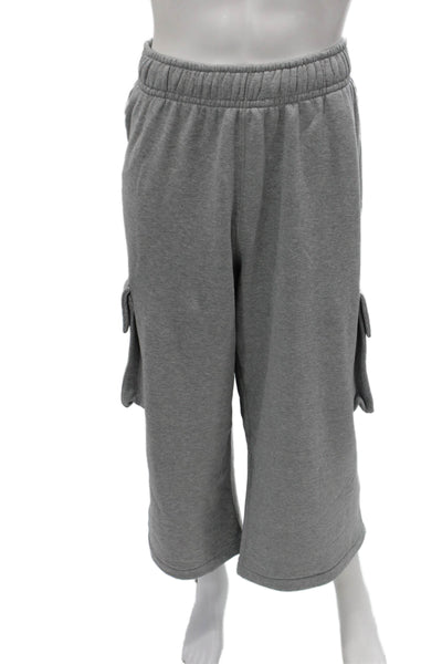 Nike Mens Cropped Gray Cotton Pants Size L