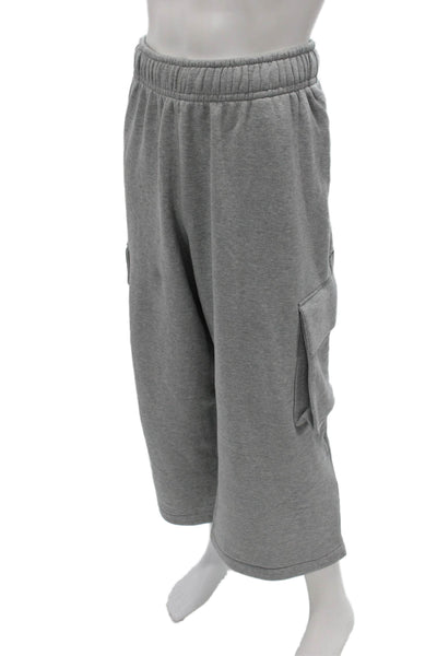 Nike Mens Cropped Gray Cotton Pants Size L