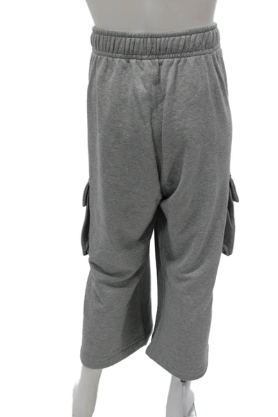 Nike Mens Cropped Gray Cotton Pants Size L