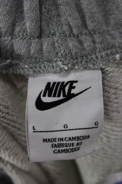 Nike Mens Cropped Gray Cotton Pants Size L