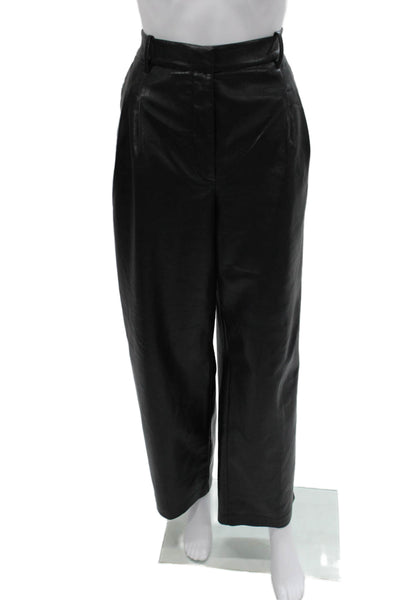Wilfred Womens Dress Pants Black Polyurethane Zip Size 10