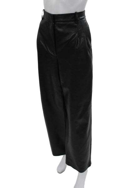 Wilfred Womens Dress Pants Black Polyurethane Zip Size 10