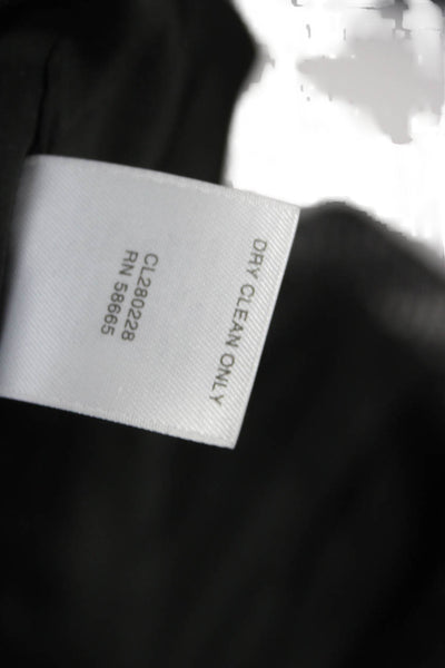 Classiques Entier Womens Basic Jacket Black Virgin Wool Zip Long Sleeve Size M