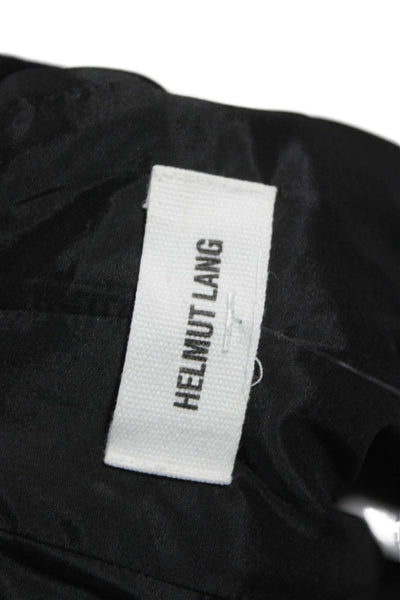 Helmut Lang Women Black Flecked Basic Jacket Button 3/4 Sleeve Size 8