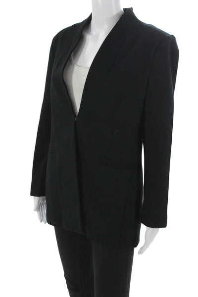Banana Republic Womens Black Petite Basic Jacket Long Sleeve Size PM