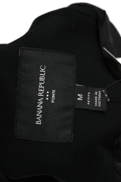 Banana Republic Womens Black Petite Basic Jacket Long Sleeve Size PM