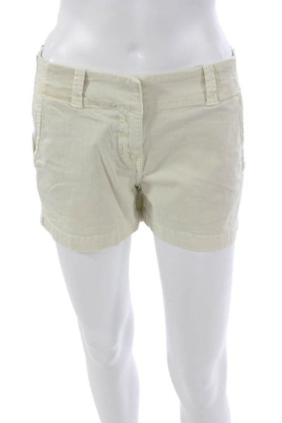 Vineyard Vines Womens Chino Shorts Beige Cotton Spandex Size 2