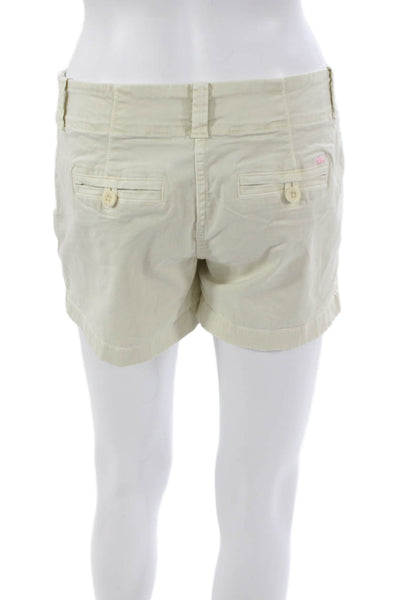 Vineyard Vines Womens Chino Shorts Beige Cotton Spandex Size 2