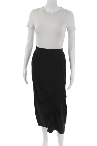 Porto Women Maxi Skirt Black Pull On Size 3