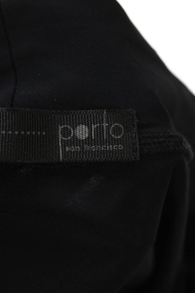Porto Women Maxi Skirt Black Pull On Size 3