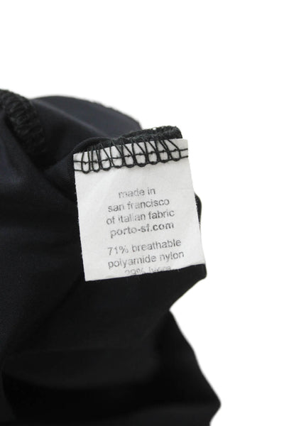 Porto Women Maxi Skirt Black Pull On Size 3